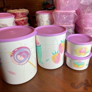 Tupperware One Touch Canister Set Desserts